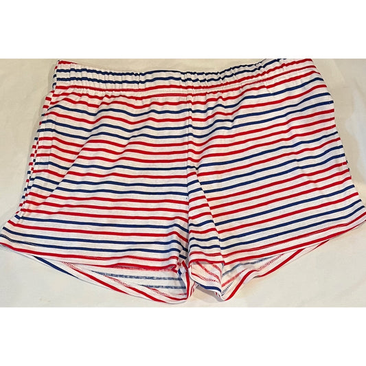 Women's Americana Striped Matching Pajama Set - M