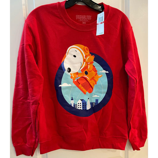 Adult Unisex Snoopy Macy's Thanksgiving Day Parade Crewneck Sweatshirt - XS