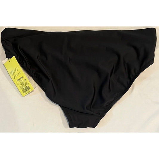 Women s Plus Size Medium Coverage Bikini Bottom - All in Motion Black 16W/18W