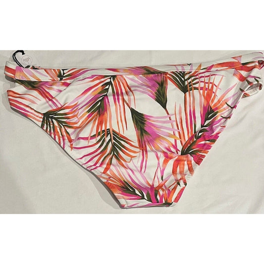 Womens Side Cut Out Hipster Bikini Bottom - Shade and Shore Palm Print - XL