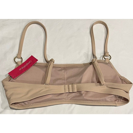 Junior's Mini Ring Bralette Tan Bikini Top - Xhilaration - L (8-10)