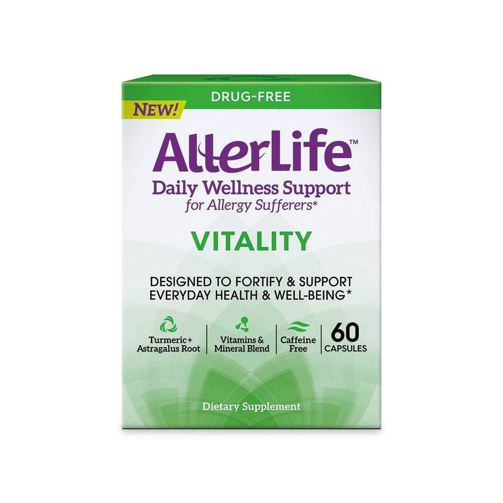 Allerlife Vitality Capsules Daily Allergy Supplements for Everyday Health and Well-Being 60-Count
