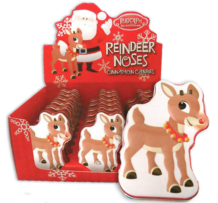RUDOLPH REINDEER CHERRY CANDY NOSE TIN 1 pack