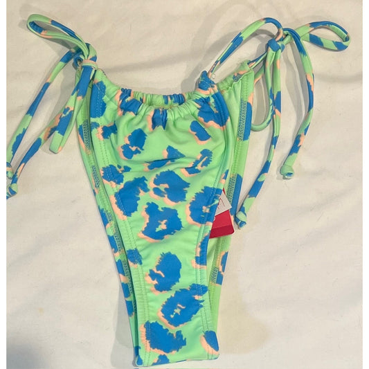 Juniors Tunneled Ultra Hiked Super Cheeky String Bikini Bottom - Xhilaration -L(8-10)