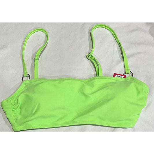 Junior's Mini Ring Bralette Green Bikini Top - Xhilaration - L (8-10)