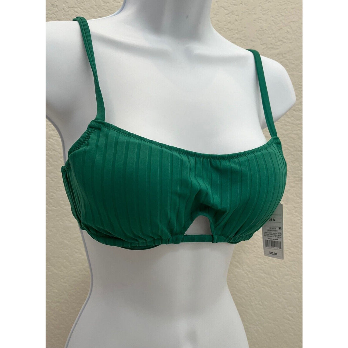 Women's Lightly Lined Cut Out Bralette Bikini Top - Shade & Shore - Size 38C