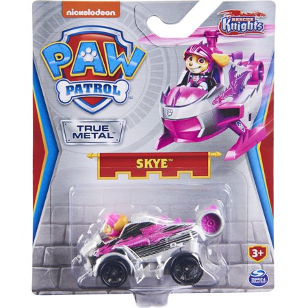 PAW Patrol True Metal Skye Collectible Die-Cast Toy Car Rescue Knights Series