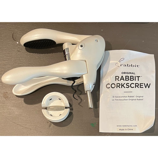 Original Rabbit Lever Corkscrew Wine Opener w/ Foil Cutter