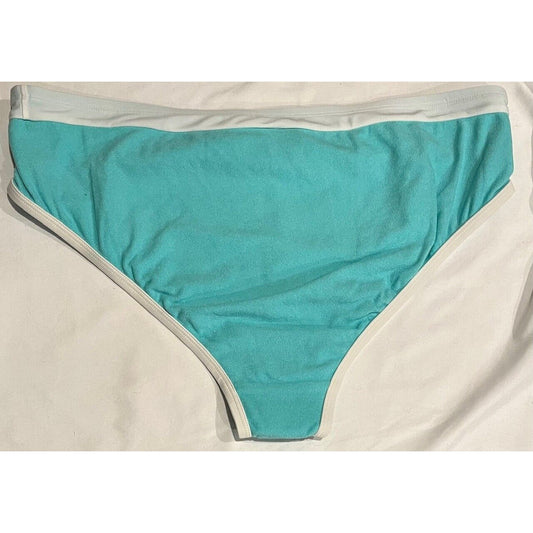 Women's Kona Sol Bikini bottom High Waist High Leg - Turquoise - Plus Size 1X