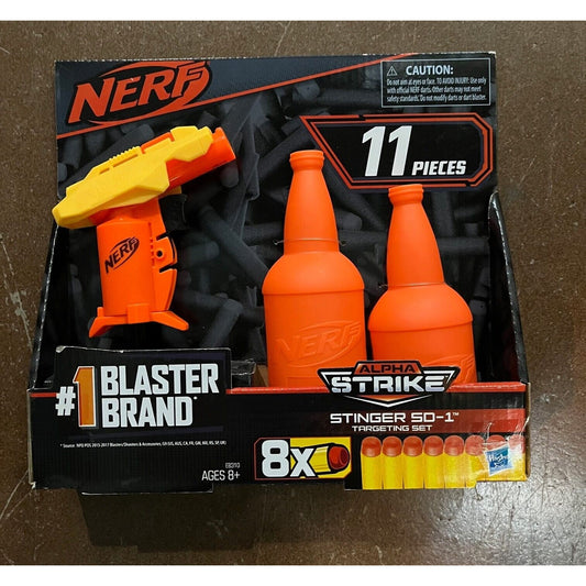 Nerf Alpha Strike Targeting Set w/ 1 Targeting Nerf Orange Bottle and 8 Darts