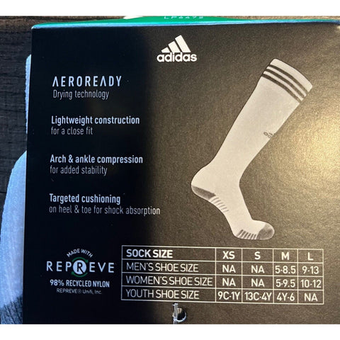 Adidas Copa Zone Cushion Socks White/Black - Small