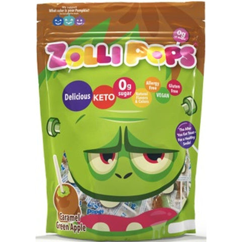 ZolliPops Caramel Green Apple Pops - 5.2oz Bag