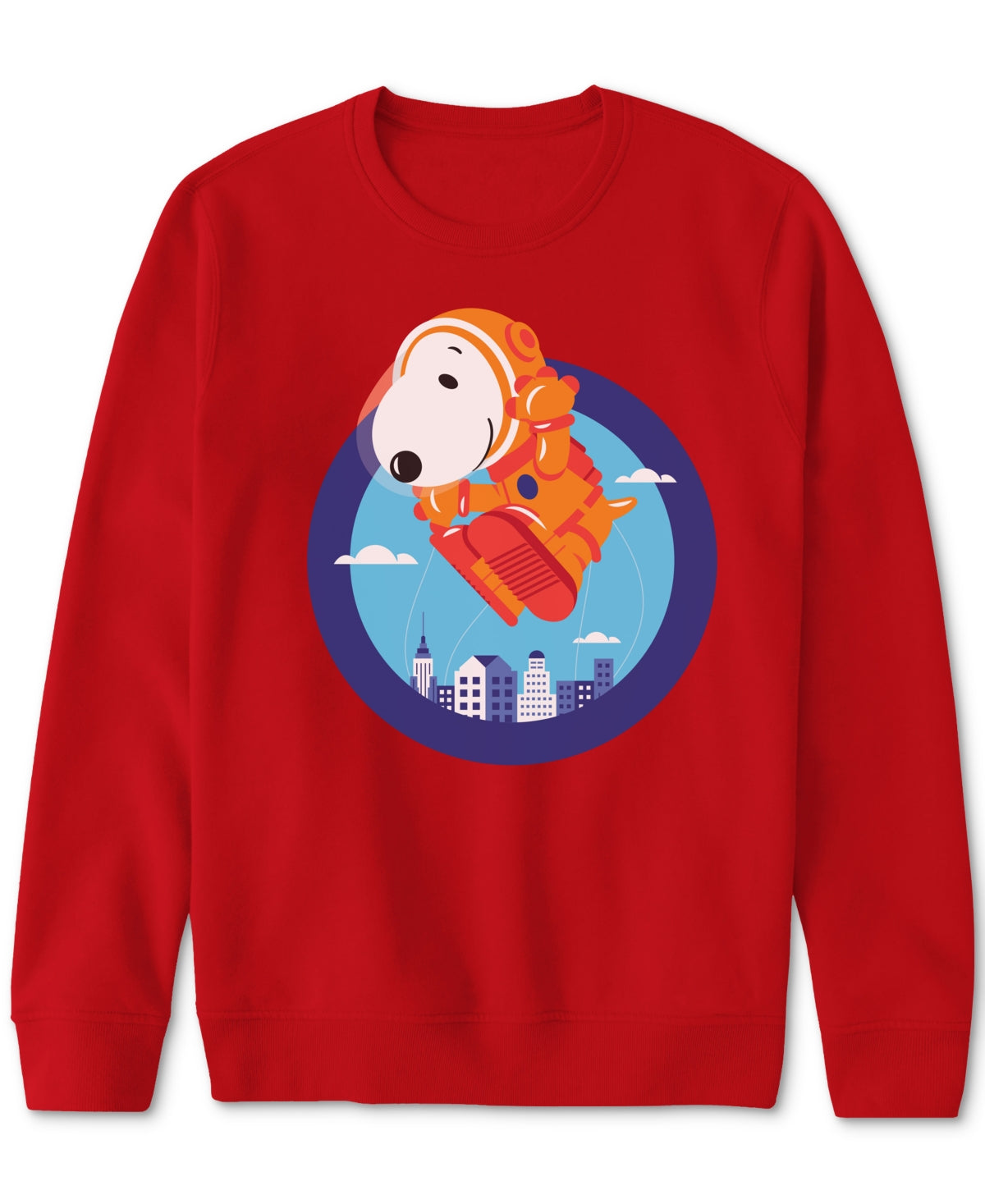 Hybrid Apparel Adult Unisex Snoopy Macy's Thanksgiving Day Parade Crewneck Sweatshirt