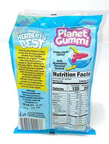 Herbert' Best Planet Planet Gummies with Fruity Centers - 2.6oz Bag