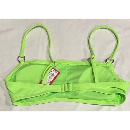 Junior's Mini Ring Bralette Green Bikini Top - Xhilaration - L (8-10)