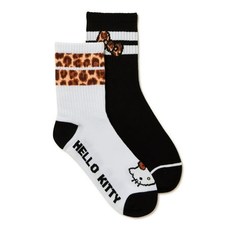 Hello Kitty Women's Mid-Crew Socks 2-Pack Size 4-10