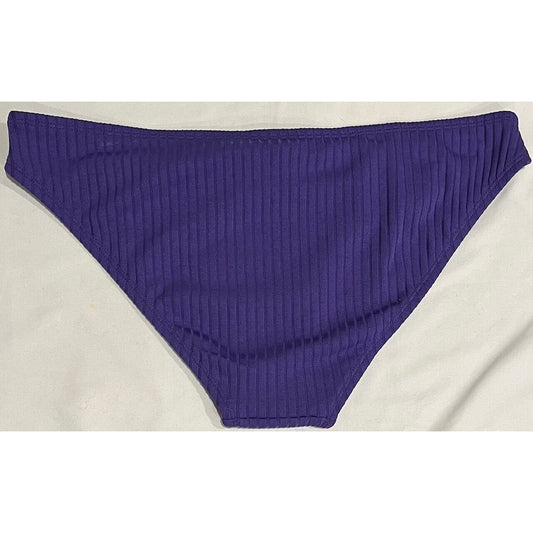 Juniors Ribbed Cheeky Bikini Bottom - Xhilaration Color Purple, Size L