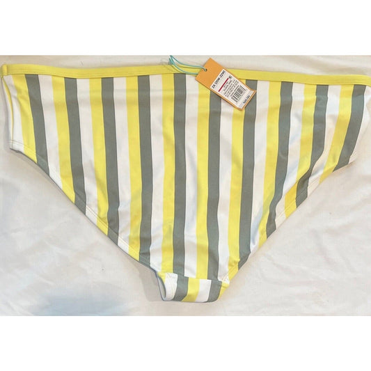 Womens Plus Size Medium Coverage Hipster Bikini Bottom - Kona Sol - 2X