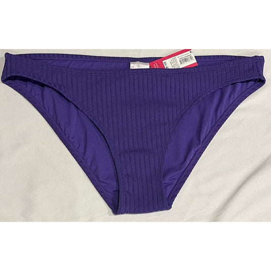 Juniors Ribbed Cheeky Bikini Bottom - Xhilaration Color Purple, Size L