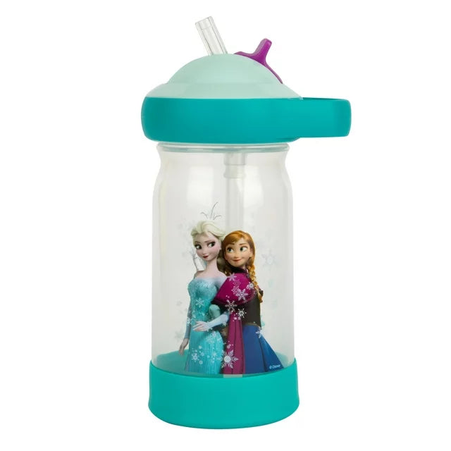 Disney Frozen Sip & See Toddler Water Bottle with Floating Charm 12oz