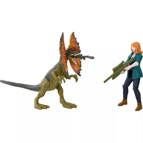 Jurassic World: Dominion Claire & Dilophosaurus Dinosaur Figure Pack