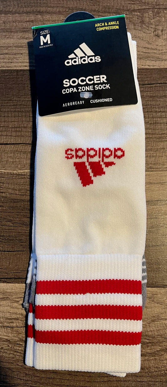 Adidas Copa Zone Cushion IV Socks - White/Red