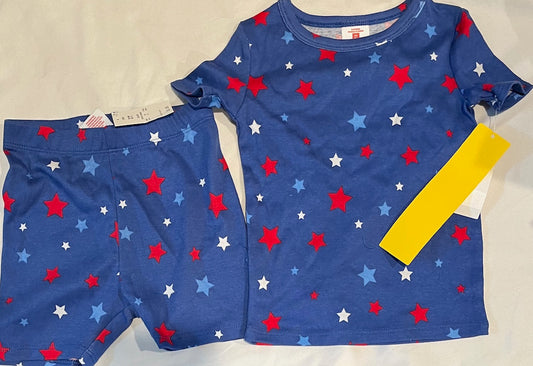 Toddler Americana Stars Matching Pajama Set