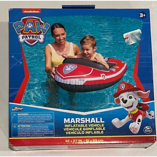 Swimways Paw Patrol Marshall Inflatable Water Boat 32in x 27in