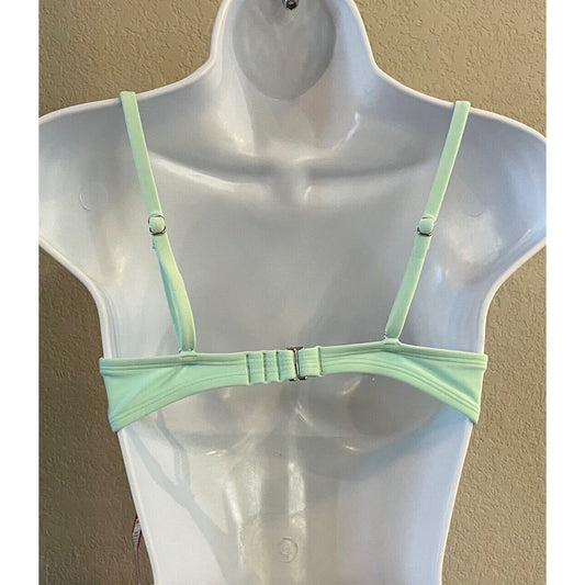 Juniors' Underwire Bikini Top - Xhilaration - Light Aqua Blue - M (4-6)