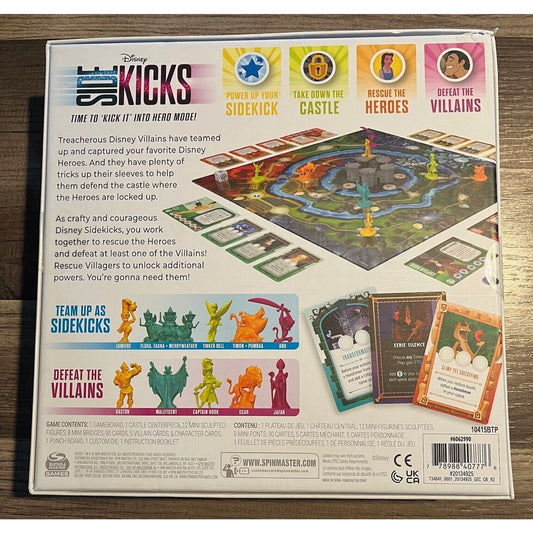 Disney Sidekicks Strategy Board Game with Custom Sculpted Figures