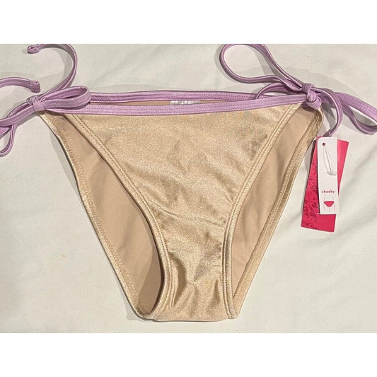 Tan Metallic Cheeky String Bikini Bottom from Xhilaration - S (0-2)