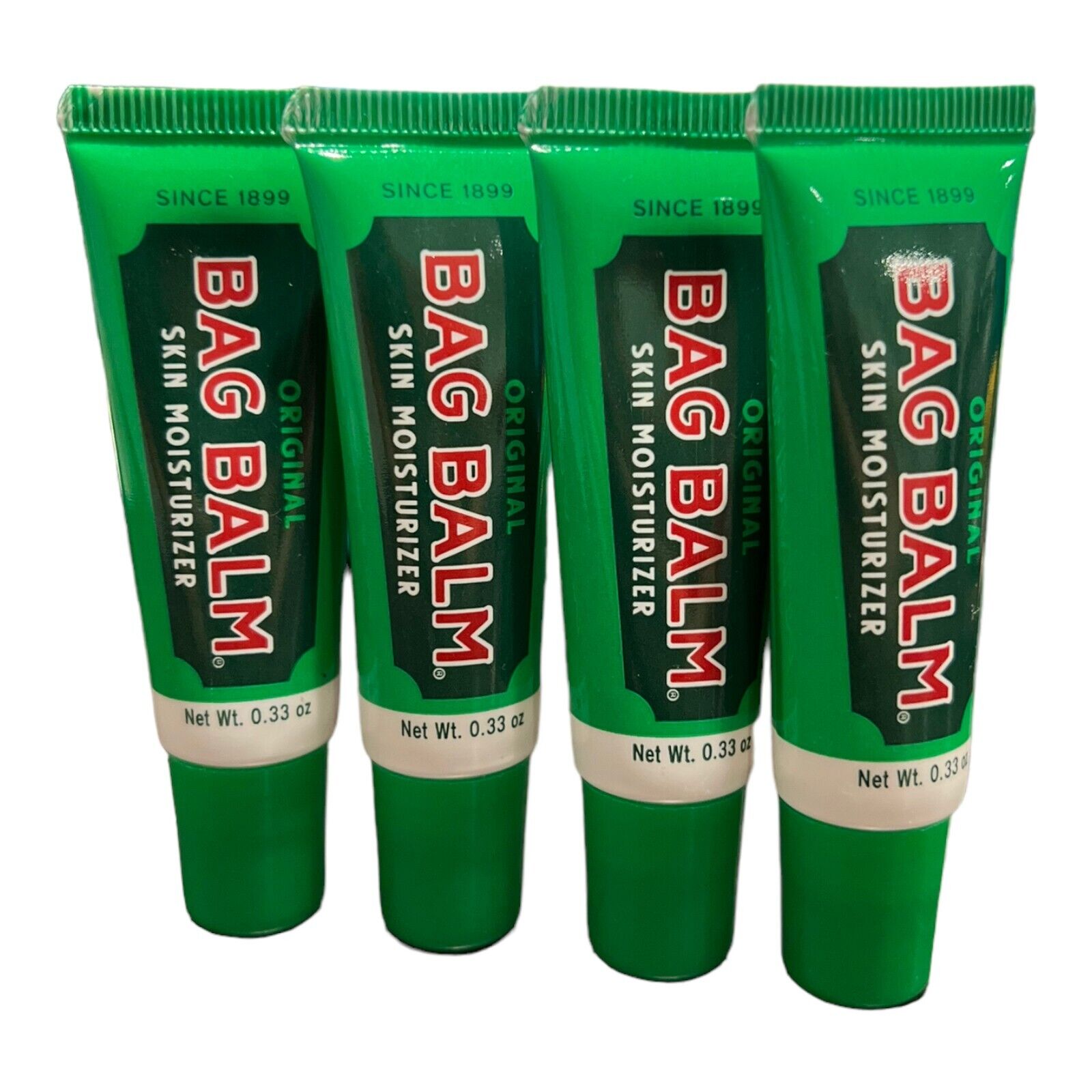 Vermonts Original Bag Balm- on the Go! Skin Moisturizer for Dry Skin That Can Crack Split or Chafe- 4 Pack