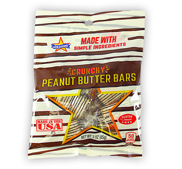 Atkinson Crunchy Peanut Butter Bars - 3oz Bag