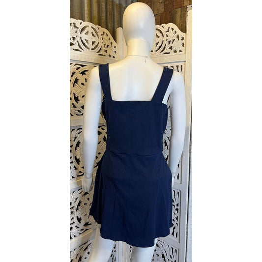 Victoria's Secret Pink Ribbed Romper Dress - Navy Blue - XL