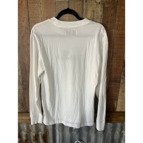 Abercrombie & Fitch Muscle Long Sleeve T Shirt - M - White