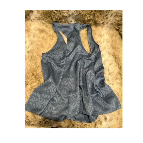 Victoria's Secret Women's Satin Racerback Logo Sleepwear Tank Top - XXL