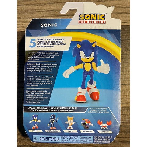 2022 Jakks - Sonic the Hedgehog 2.5" Sonic Figure New Sealed Sonic Movie