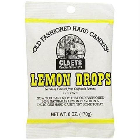 Claeys Old Fashioned Lemon Drop Hard Candy - 6oz Bag