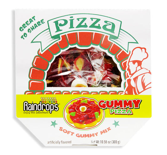 Raindrops Gummy Pizza -  1 Pizza 3oz