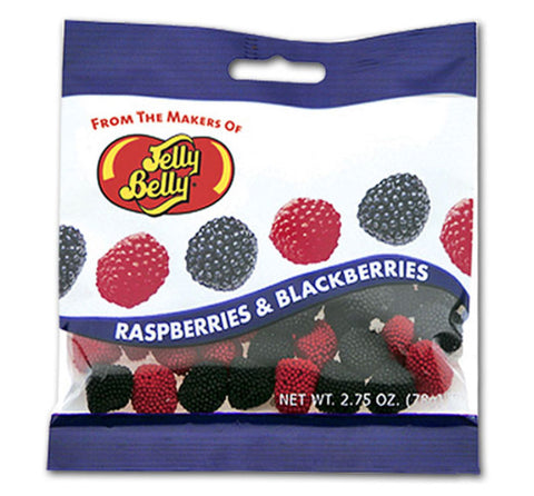 Jelly Belly Raspberries and Blackberries Jelly Beans - 2.75oz Bag