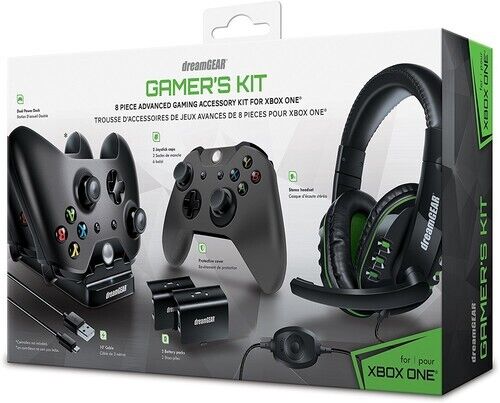 DreamGear Xbox One Advanced Gamer's 8 PC Accessories Kit - DGXB1-6631 (Black)