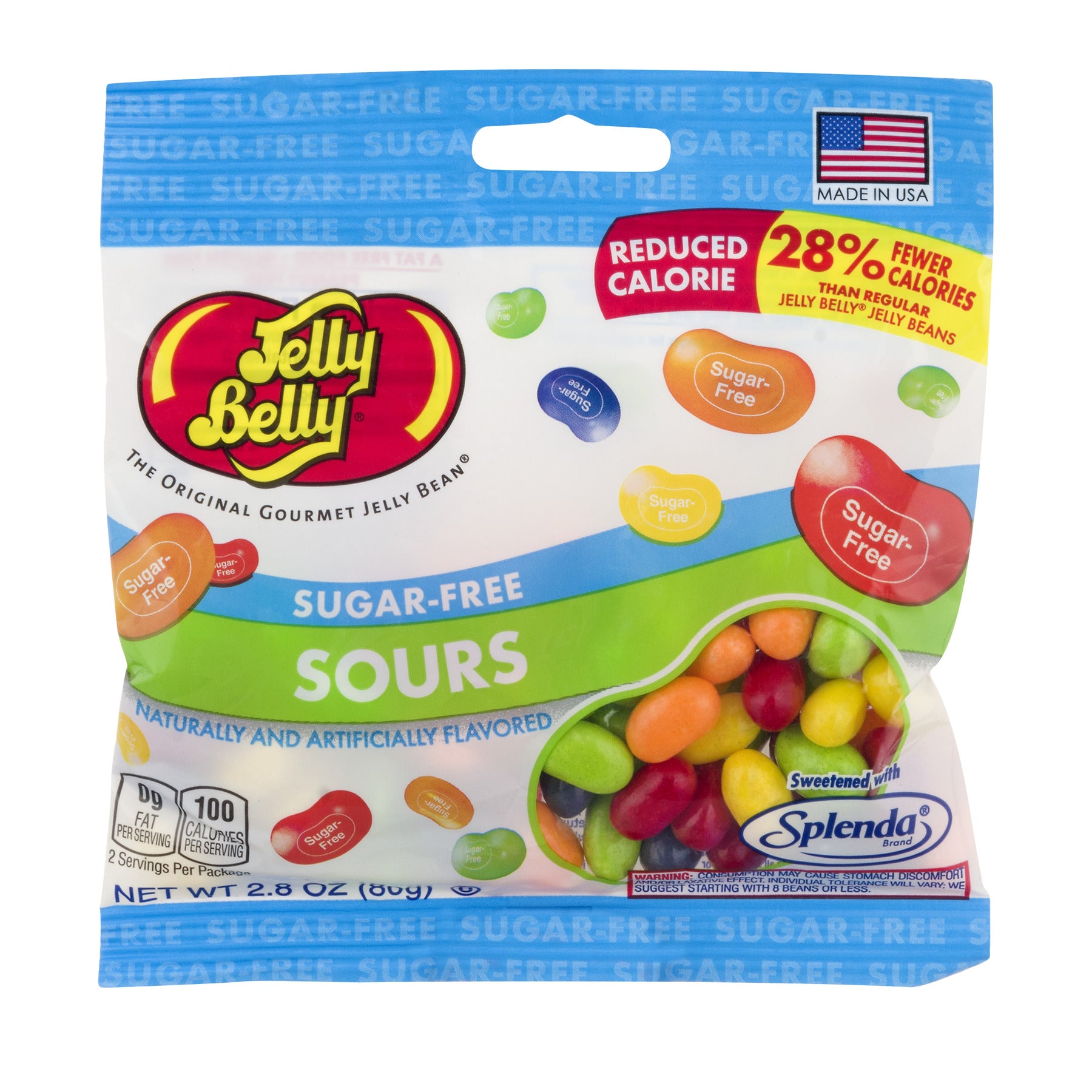 Sugar Free Jelly Belly Sours Jelly Beans - 3.5oz Bag